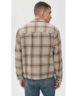Obey アーカー ジップフランネルシャツジャケット アンブリーチド マルチ - サムネイル3