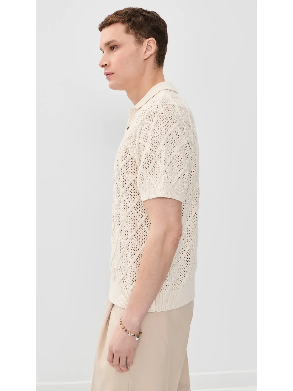 Obey ショートスリーブ チャンキー ポロセーター - 画像4