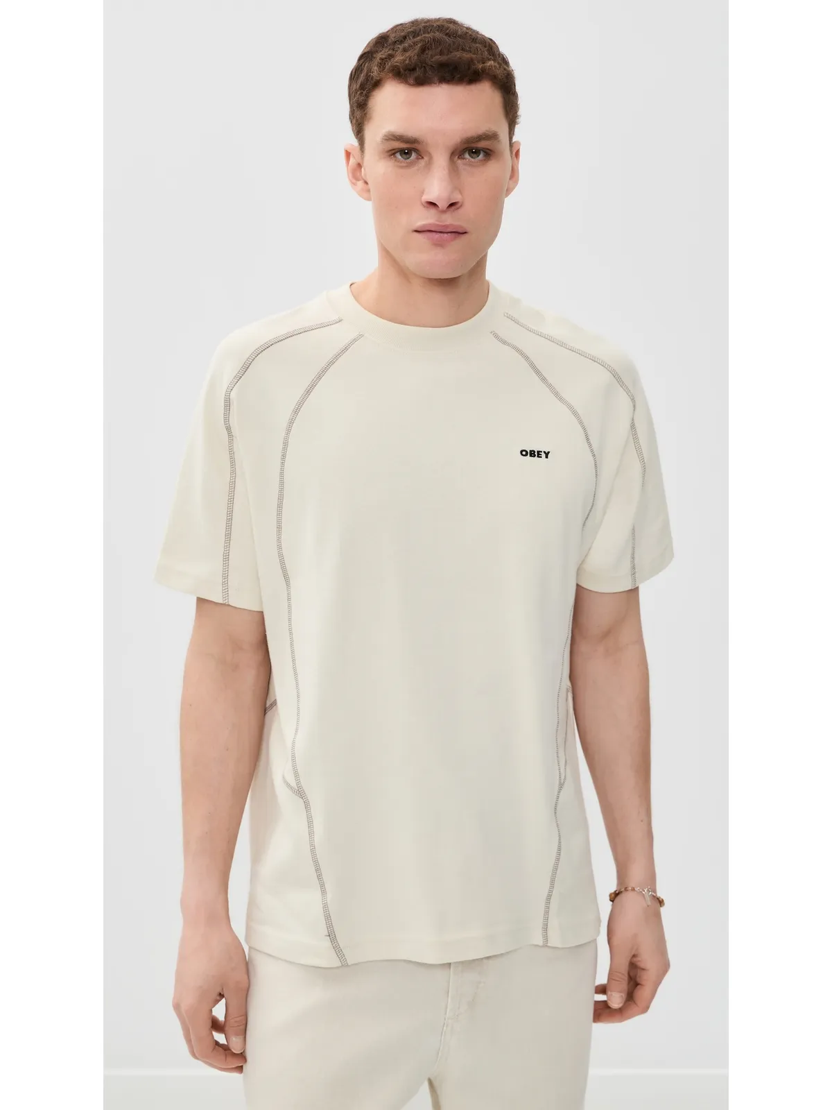 Obey コントラストステッチTee - 画像2