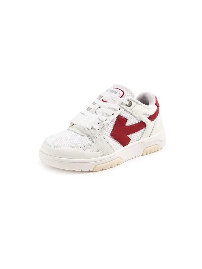OFF-WHITE Off-White Slim Out of Office スニーカー ホワイト/ストロベリーレッドの商品画像