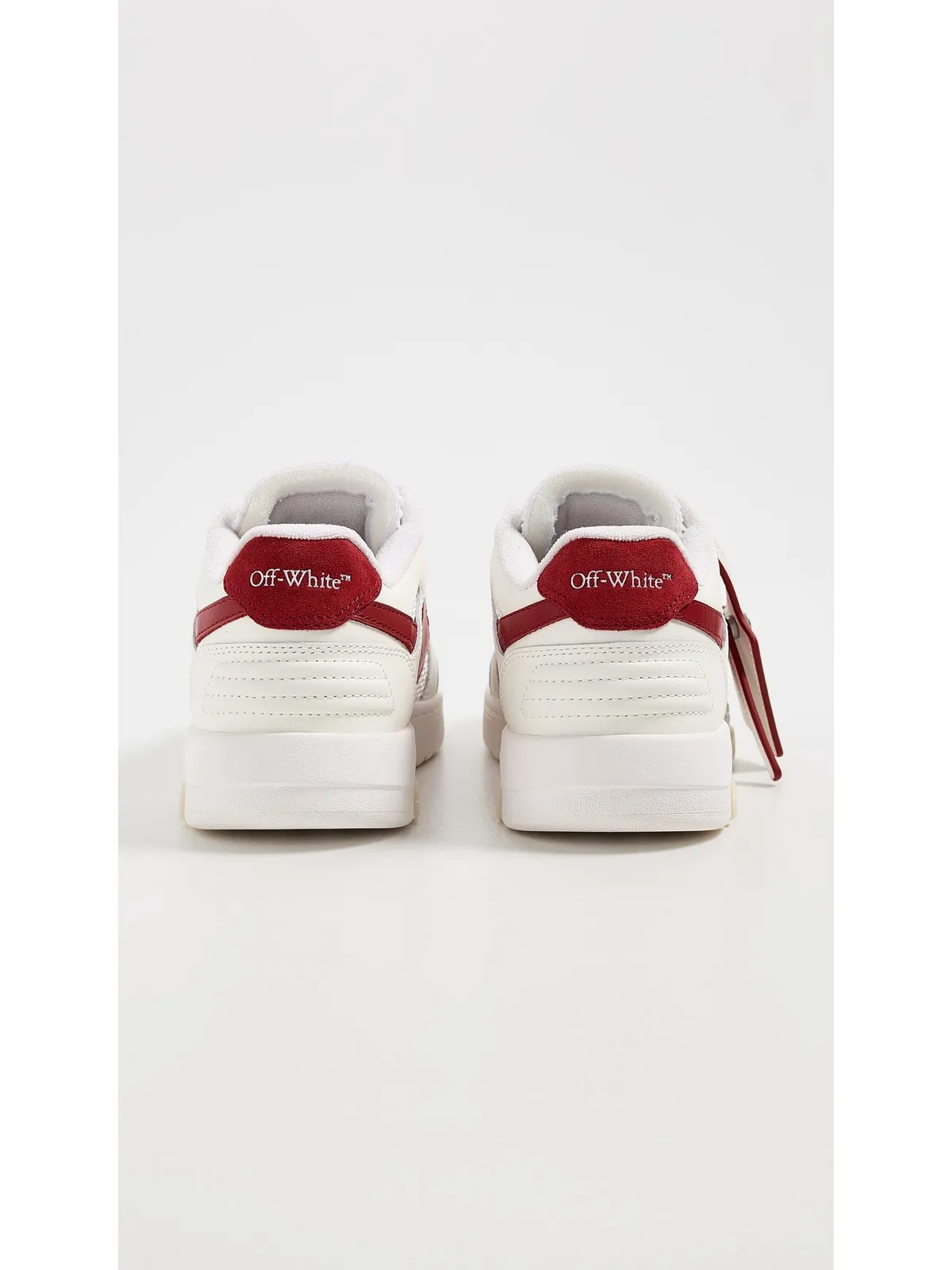 Off-White Slim Out of Office スニーカー ホワイト/ストロベリーレッド - 画像4