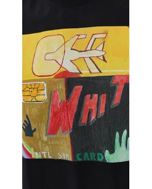 Off-White Shimada ロゴ スケートTシャツ ブラック/ホワイト - サムネイル6