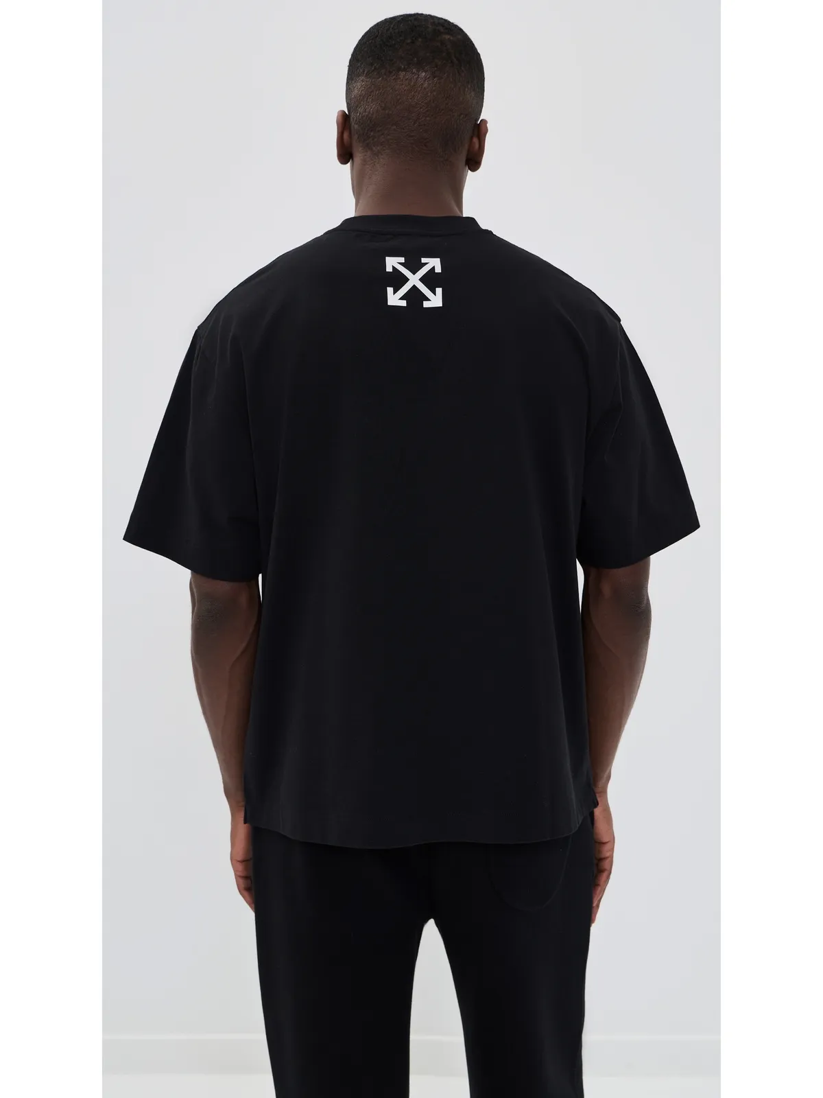 Off-White Shimada ロゴ スケートTシャツ ブラック/ホワイト - 画像3