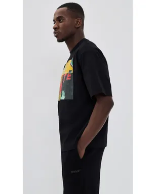 Off-White Shimada ロゴ スケートTシャツ ブラック/ホワイト - サムネイル4