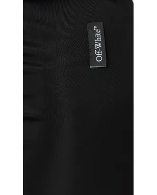 Off-White フルイドジャージー リトルブラックドレス ブラック/ホワイト - サムネイル6