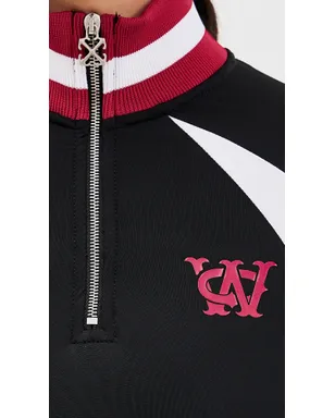Off-White テック セレナ ミディドレス ブラック/ホワイト - サムネイル6