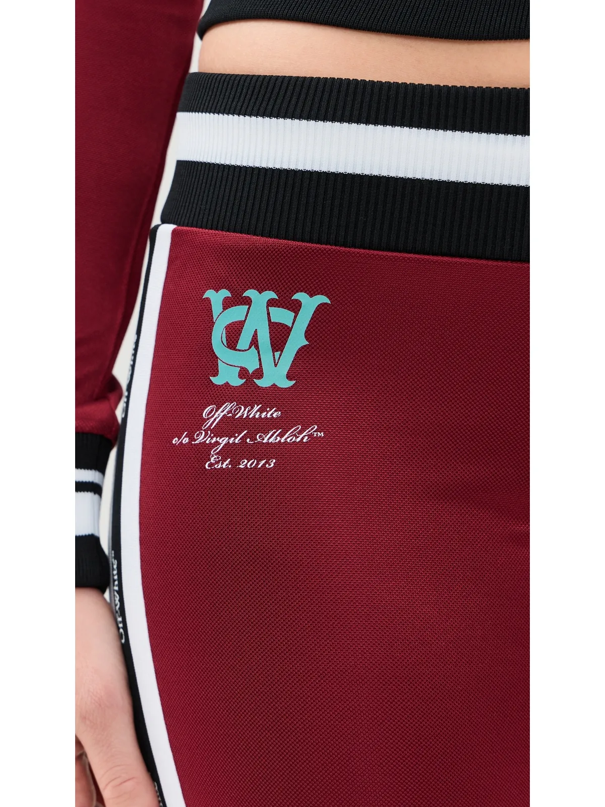 Off-White トラック Serena スリムパンツ レッドダリア／ブルー - 画像6