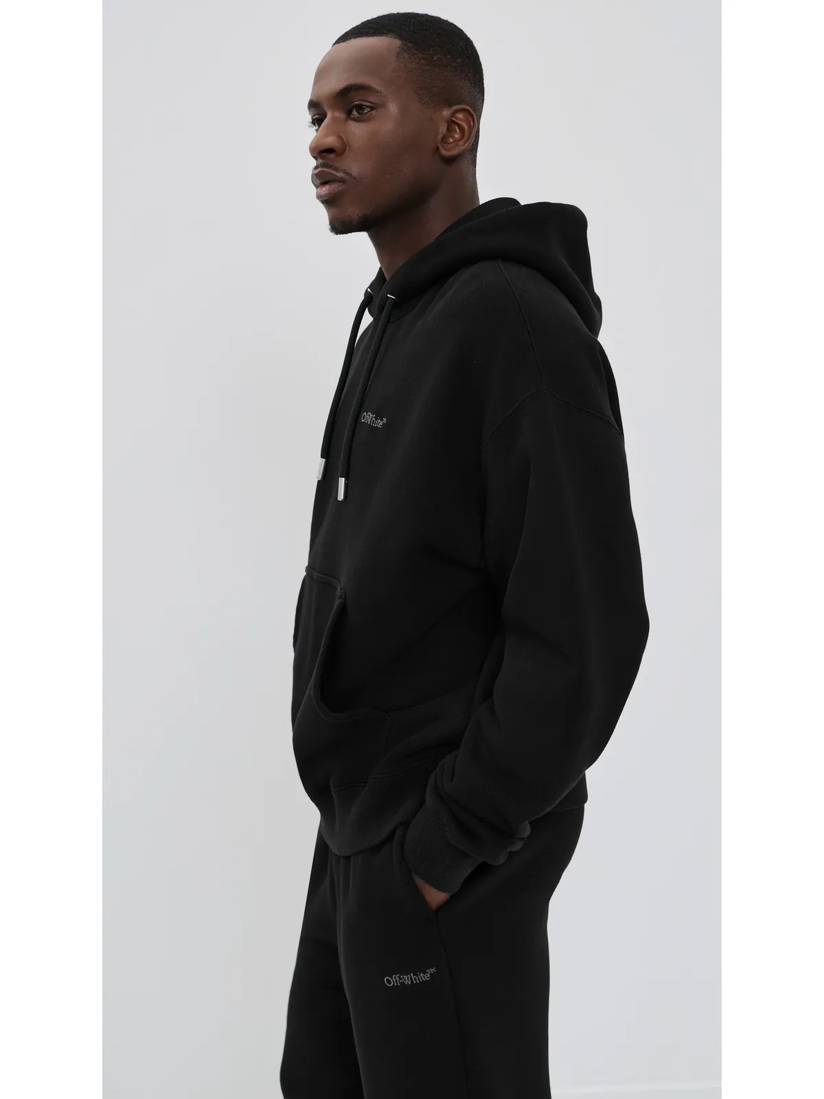 Off-White ブックish スケート フーディー ブラック M - 画像4