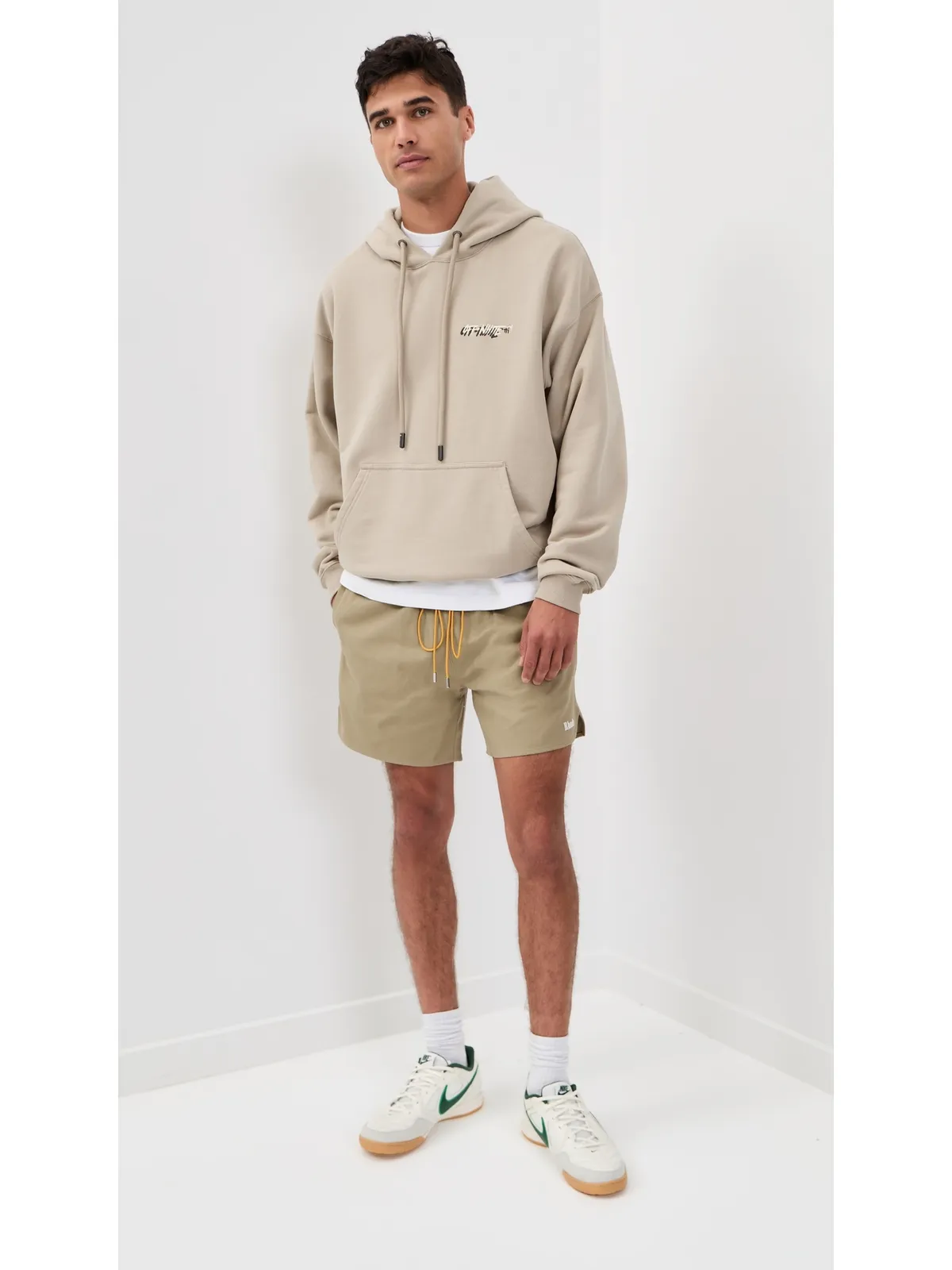 Off-White シャドウ ロゴ スケート フーディー ストーン - 画像5