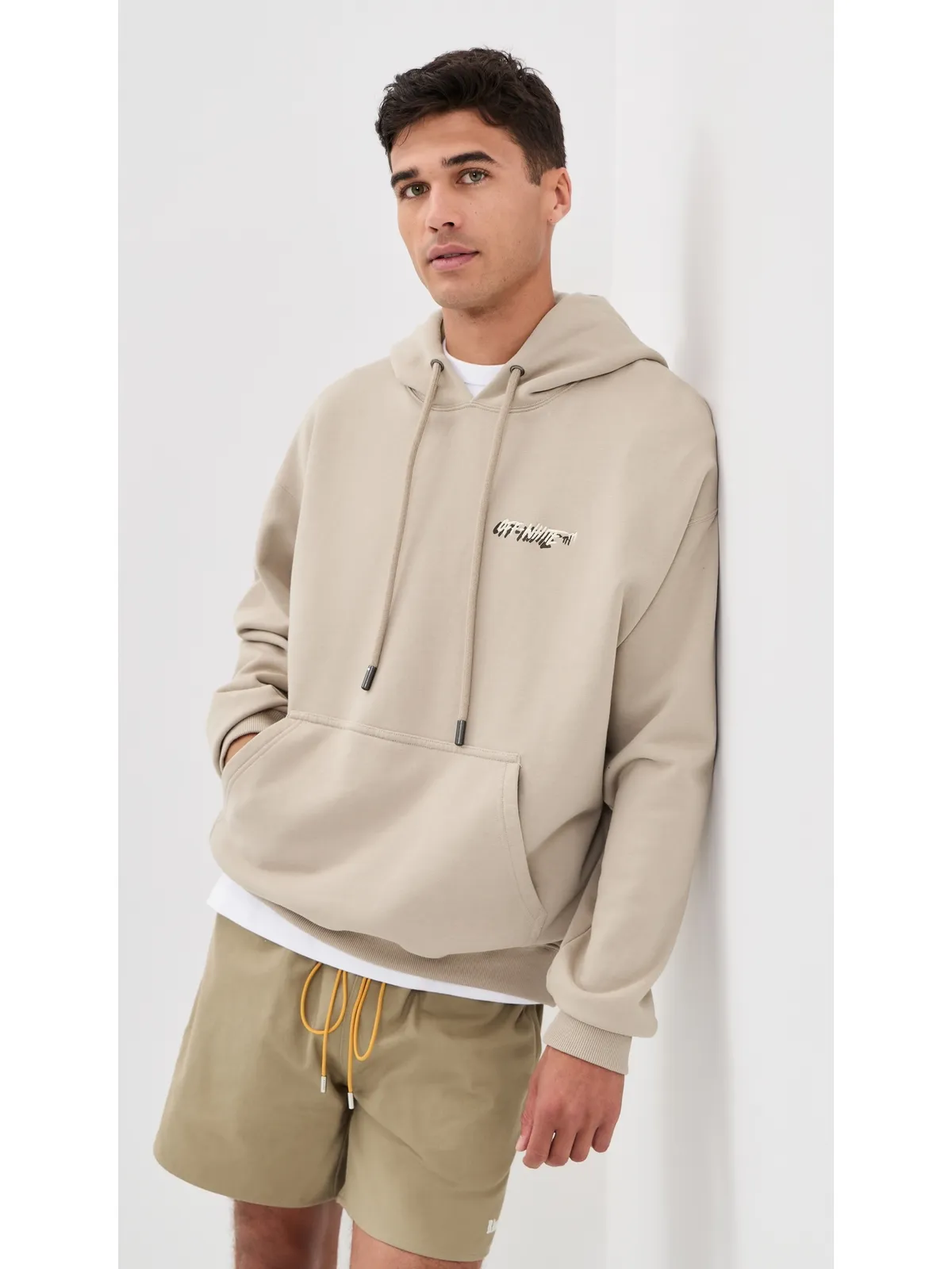 Off-White シャドウ ロゴ スケート フーディー ストーン - 画像2