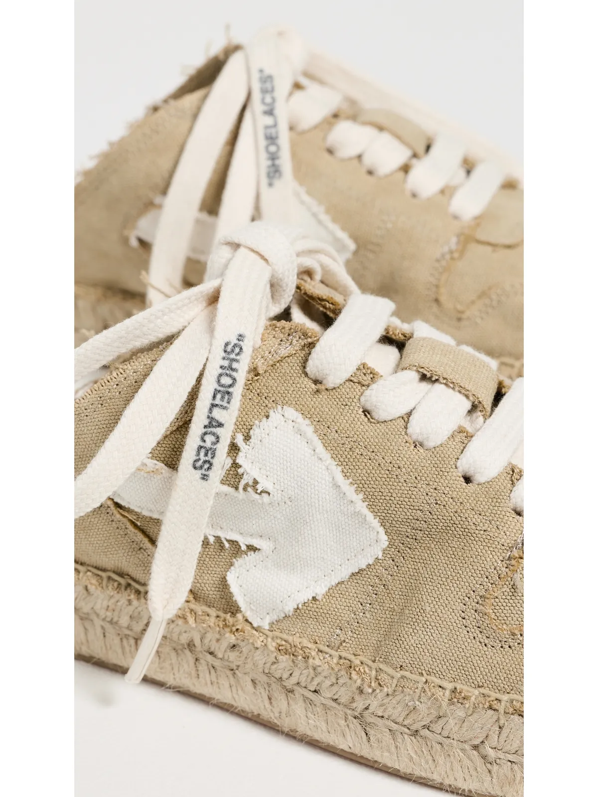 Off-White アロー エスパドリーユ ベージュ/ホワイト - 画像6