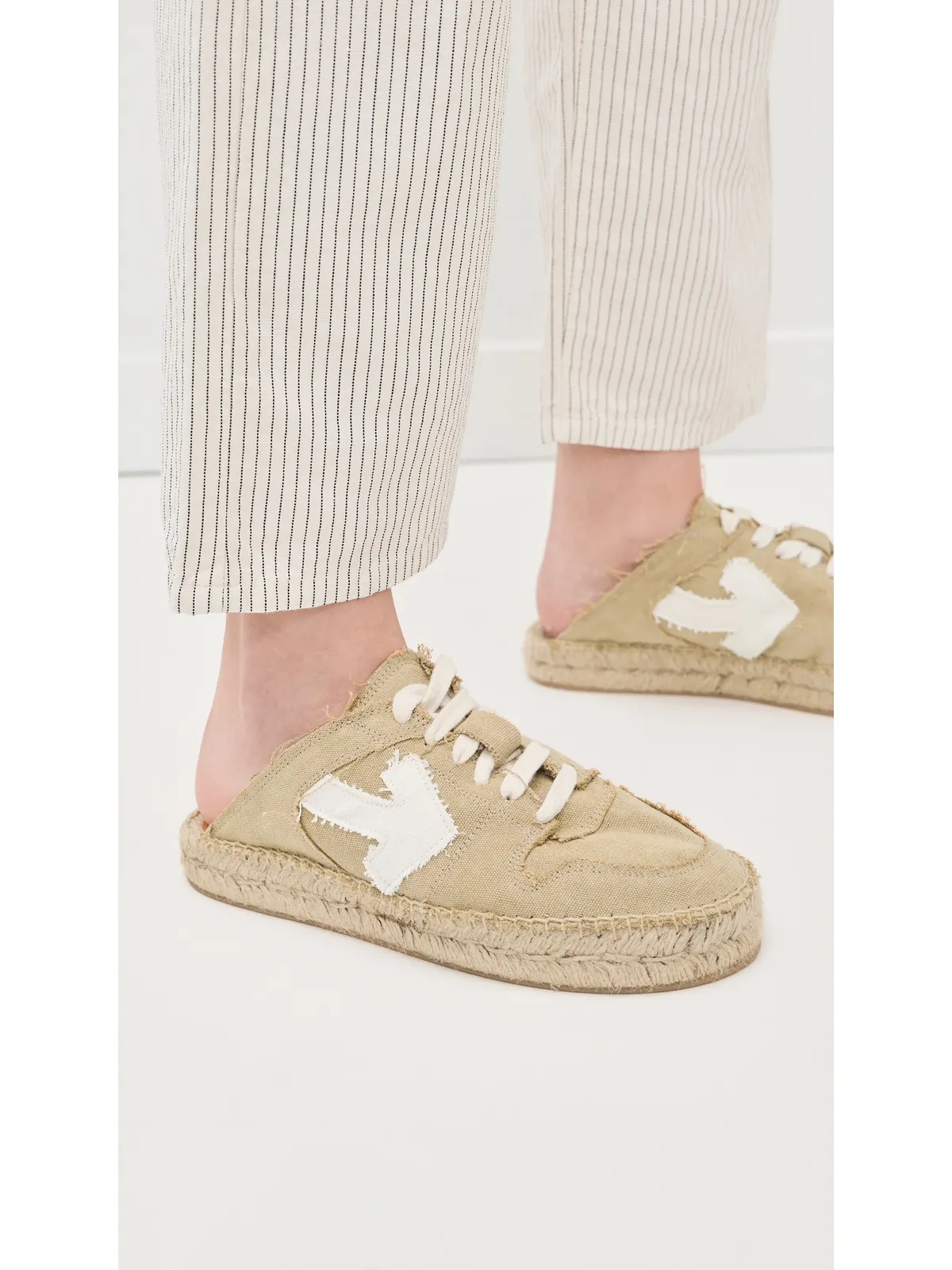 Off-White アロー エスパドリーユ ベージュ/ホワイト - 画像3