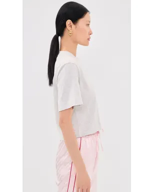 Off-White ミニアロー ソフトライフ クロップ ティー グレー メランジ - サムネイル4