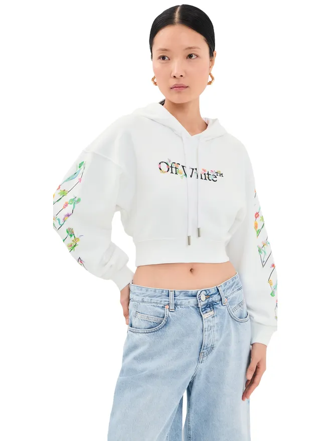 OFF-WHITE Off-White ブックリッシュ グローイング フラワー クロップ フーディの商品画像