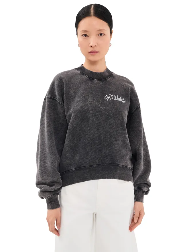 OFF-WHITE Off-White オフマーカー オーバー プルオーバー マーブルブラックの商品画像