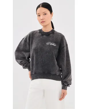 Off-White オフマーカー オーバー プルオーバー マーブルブラック - サムネイル3