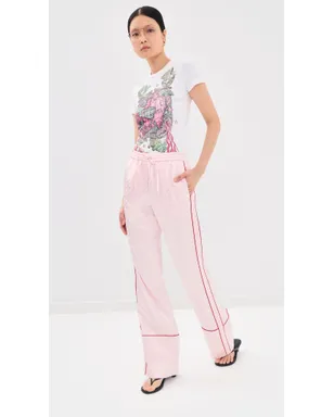 Off-White サテンパジャマパンツ ソフトピンク - サムネイル5