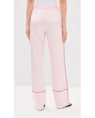 Off-White サテンパジャマパンツ ソフトピンク - サムネイル3