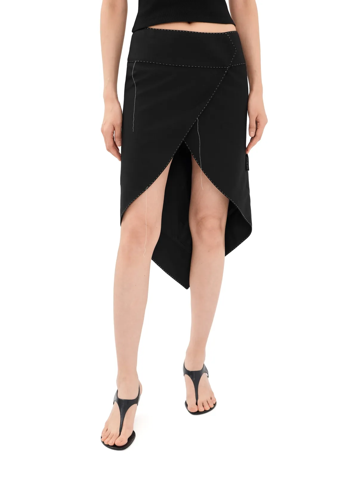 Off-White ステッチ フレンシー スカート - 画像1