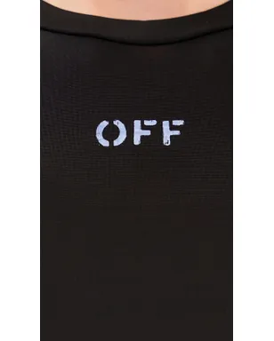 Off-White Off Stamp Second Skin Long Sleeve Crew Tee Black - サムネイル6