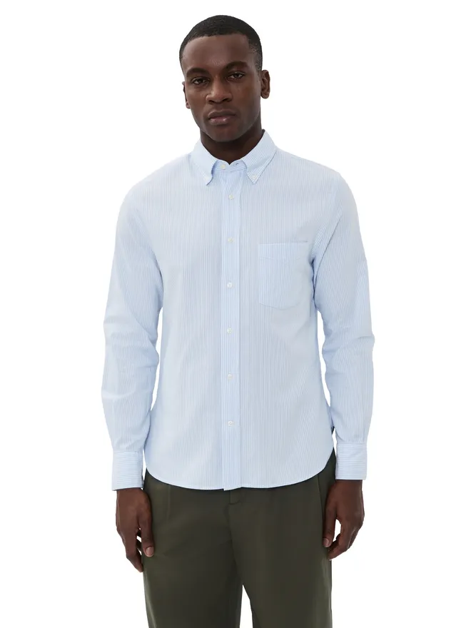 Officine Generale Officine Generale キャンディストライプ オックスフォード ボタンダウンシャツの商品画像