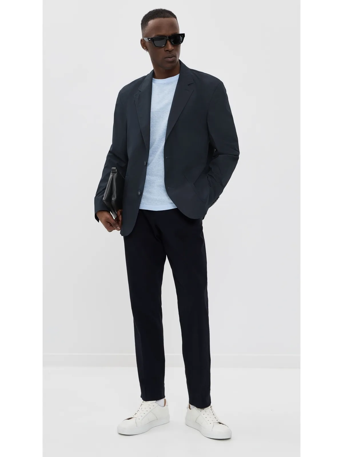 Officine Generale シリル・ライト・ポプリン・ジャケット ネイビーインク - 画像5