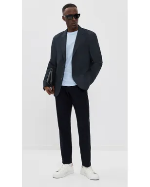 Officine Generale シリル・ライト・ポプリン・ジャケット ネイビーインク - サムネイル5