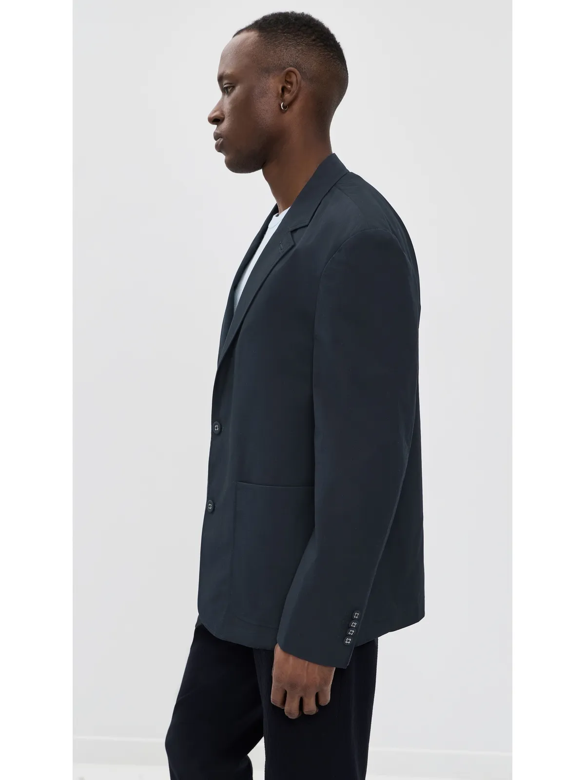Officine Generale シリル・ライト・ポプリン・ジャケット ネイビーインク - 画像4