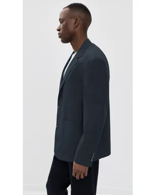 Officine Generale シリル・ライト・ポプリン・ジャケット ネイビーインク - サムネイル4