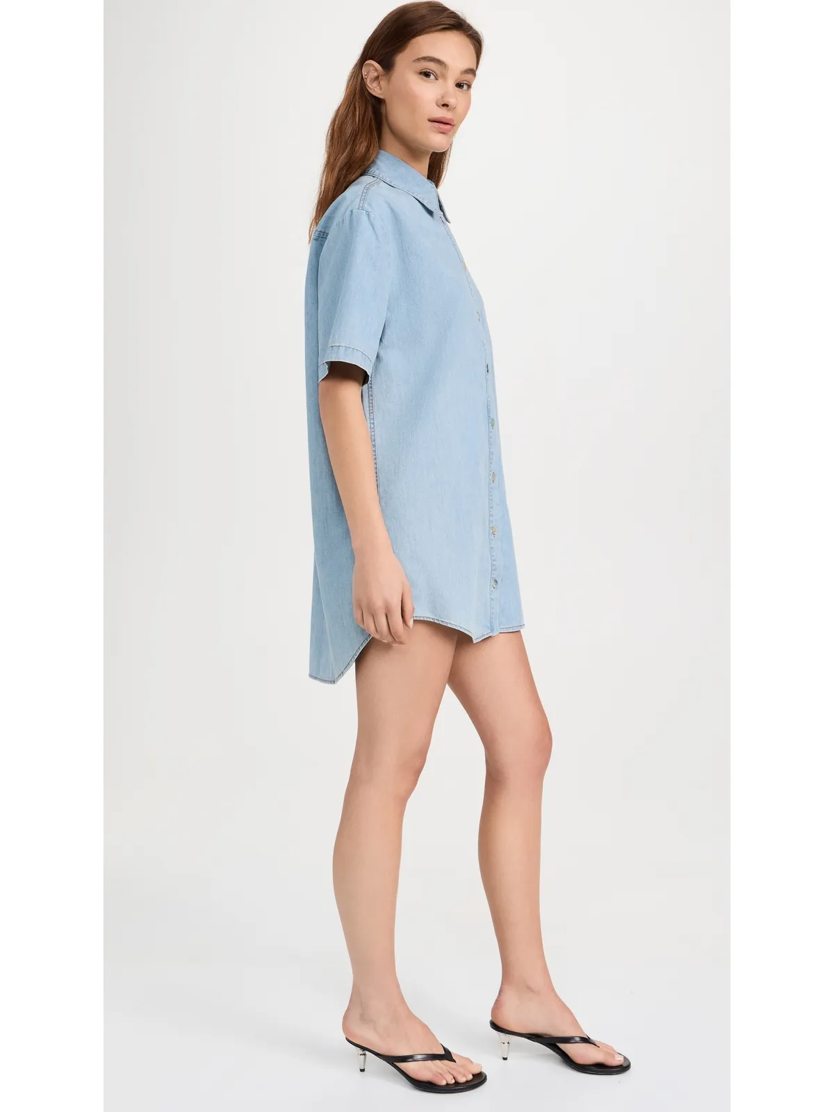 o.p.t Chance Dress Denim Midwash - 画像4
