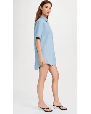 o.p.t Chance Dress Denim Midwash - サムネイル4