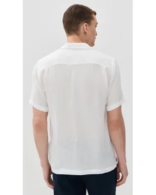 Orlebar Brown Maitan II Linen Shirt White - サムネイル3