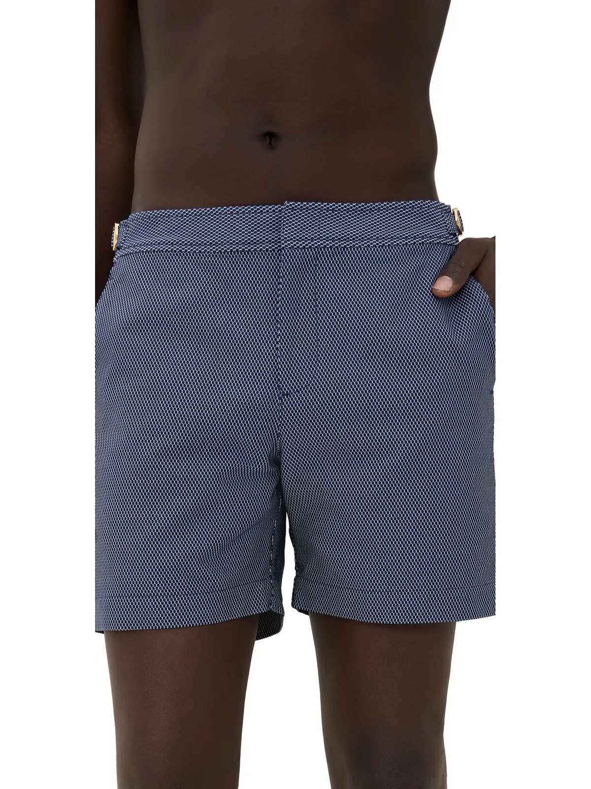 Orlebar Brown Bulldog X Jacquard Swim Shorts Honeycomb - 画像1