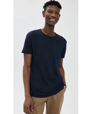 Orlebar Brown ネイビーのリネンTシャツ - サムネイル2