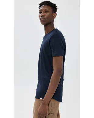 Orlebar Brown ネイビーのリネンTシャツ - サムネイル4