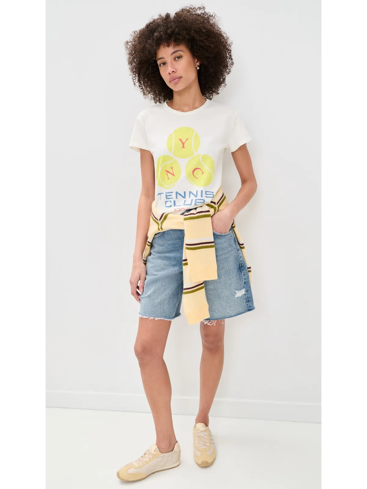 Original Retro Brand NYC テニスクラブ コットンTシャツ - 画像5