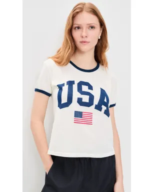 Original Retro Brand USAフラッグ コットンTシャツ - サムネイル3