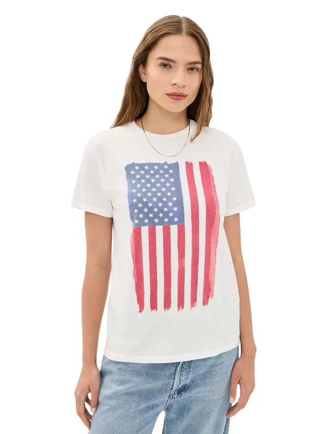 Original Retro Brand Original Retro Brand USA 縦型フラグ リラックスTシャツの商品画像
