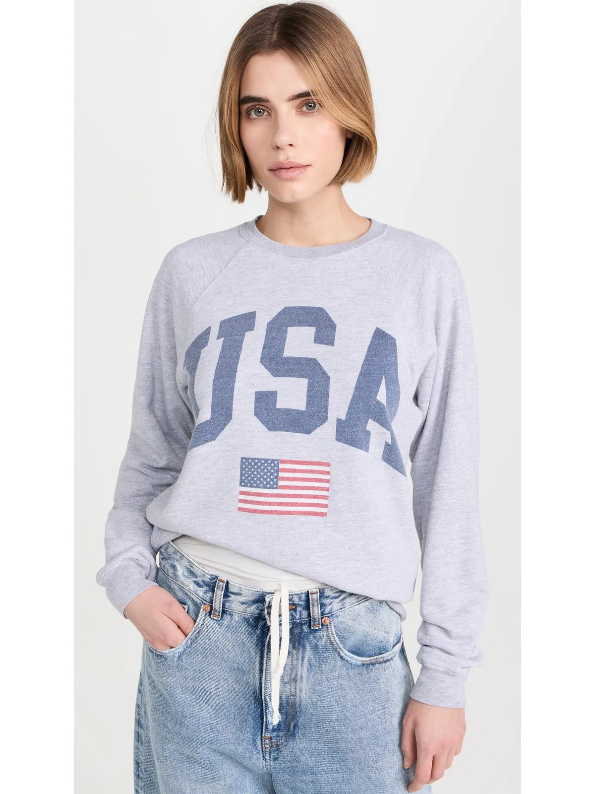 Original Retro Brand USA スウェットシャツ ヴィンテージ ヘザーグレー - 画像2