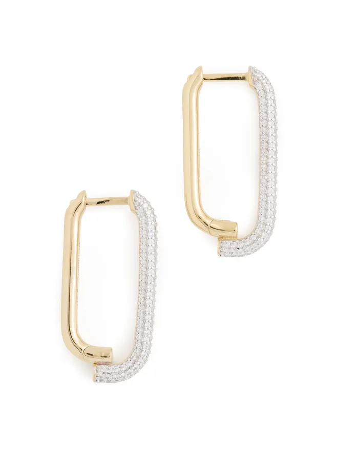 Otiumberg Otiumberg パヴェモザイク フープピアス ゴールドの商品画像