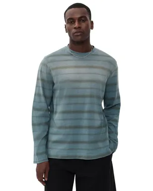 Our Legacy ストライプ長袖ボックスTシャツ Spray Fade Ghost Stripe - サムネイル1