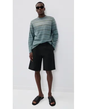 Our Legacy ストライプ長袖ボックスTシャツ Spray Fade Ghost Stripe - サムネイル5