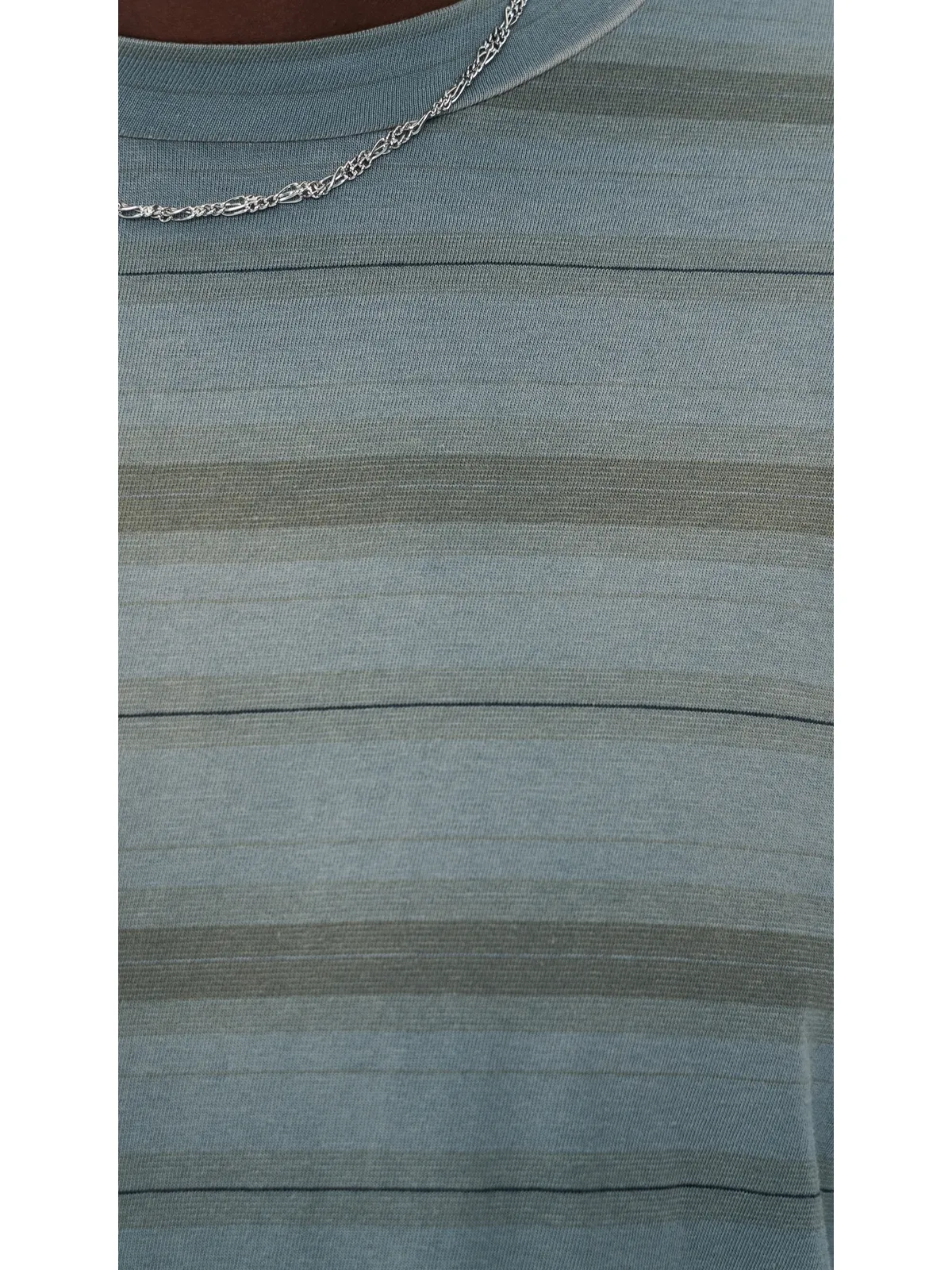 Our Legacy ストライプ長袖ボックスTシャツ Spray Fade Ghost Stripe - 画像6