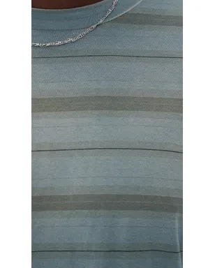 Our Legacy ストライプ長袖ボックスTシャツ Spray Fade Ghost Stripe - サムネイル6