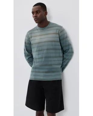 Our Legacy ストライプ長袖ボックスTシャツ Spray Fade Ghost Stripe - サムネイル2