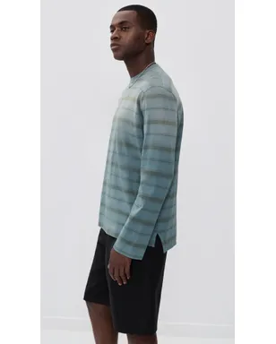 Our Legacy ストライプ長袖ボックスTシャツ Spray Fade Ghost Stripe - サムネイル4
