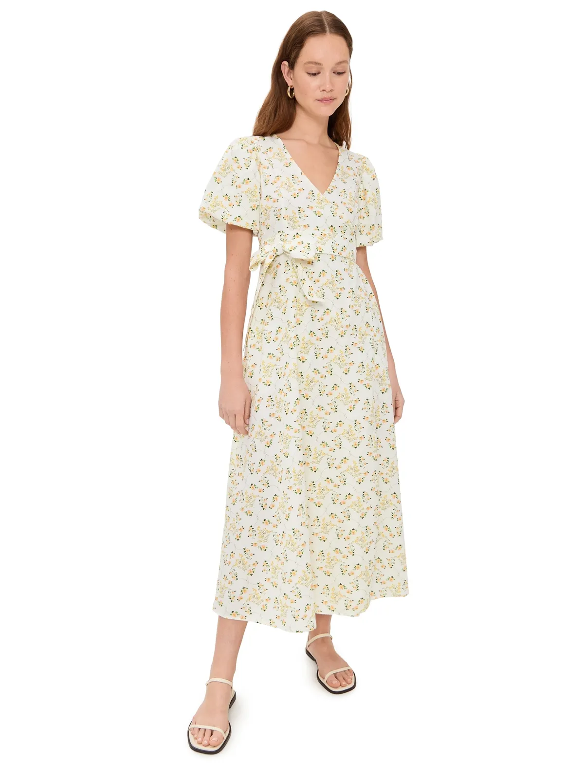 La Maregold Flora Wrap Dress Vine Floral - 画像1