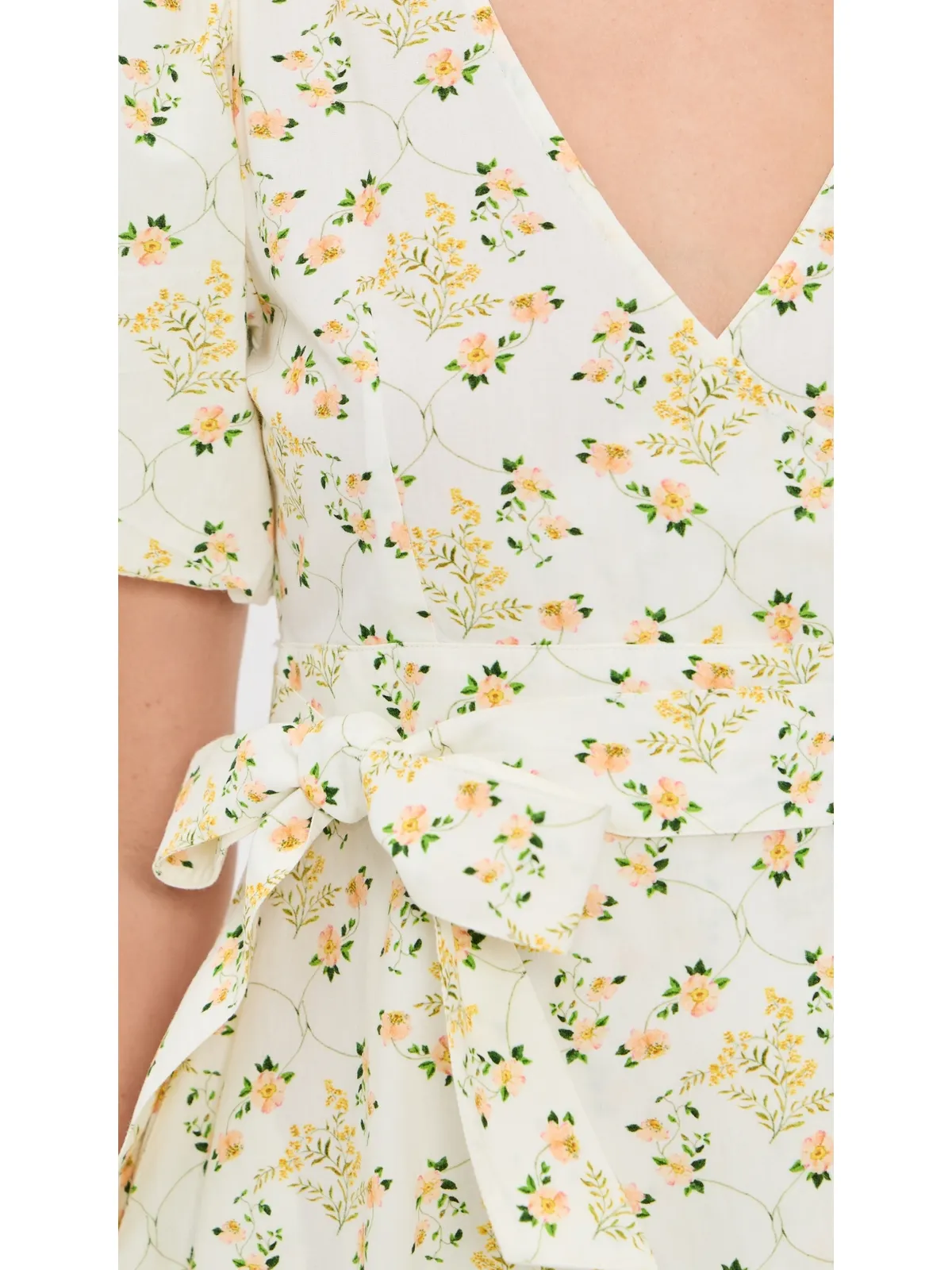 La Maregold Flora Wrap Dress Vine Floral - 画像6