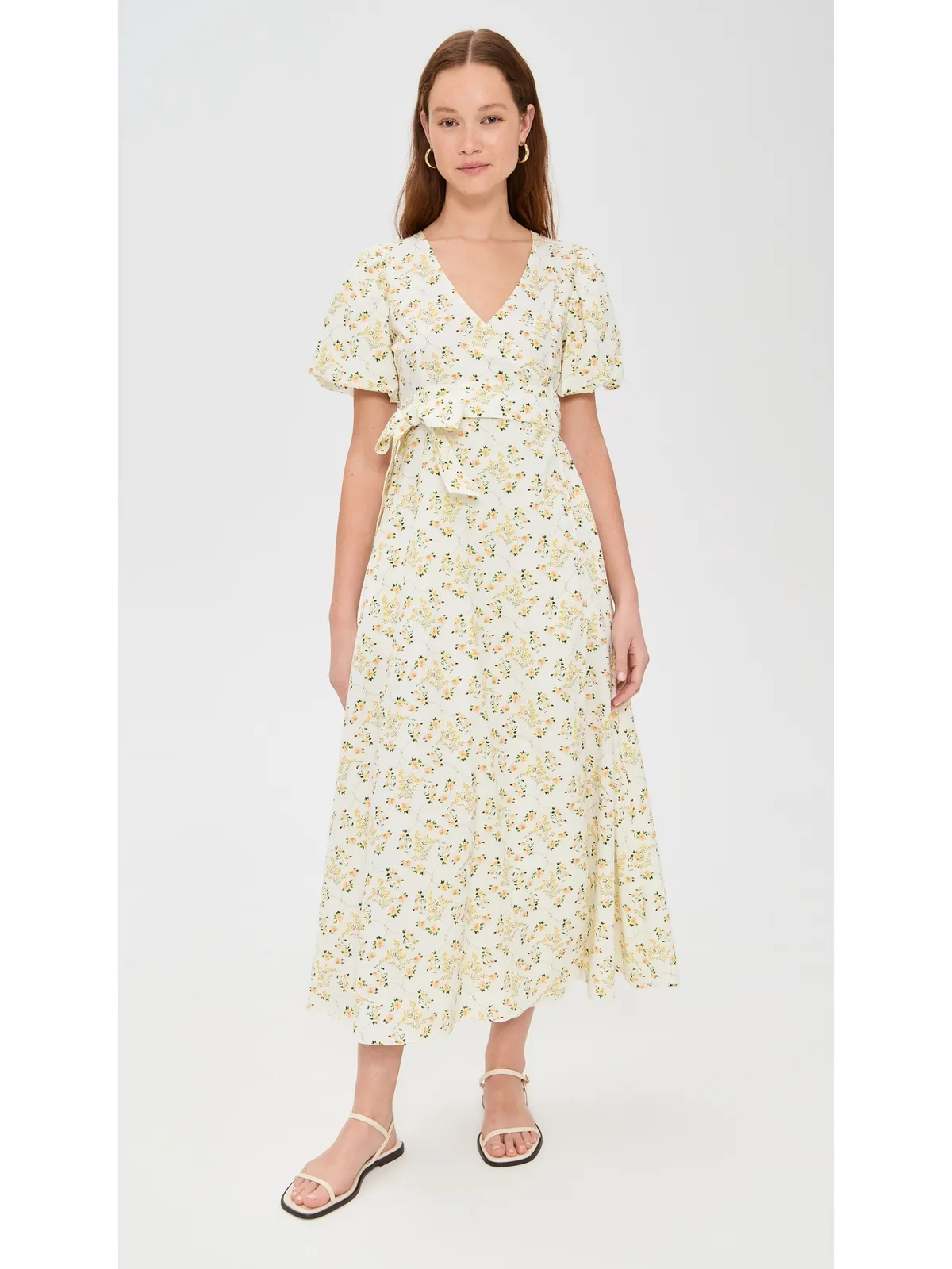 La Maregold Flora Wrap Dress Vine Floral - 画像2
