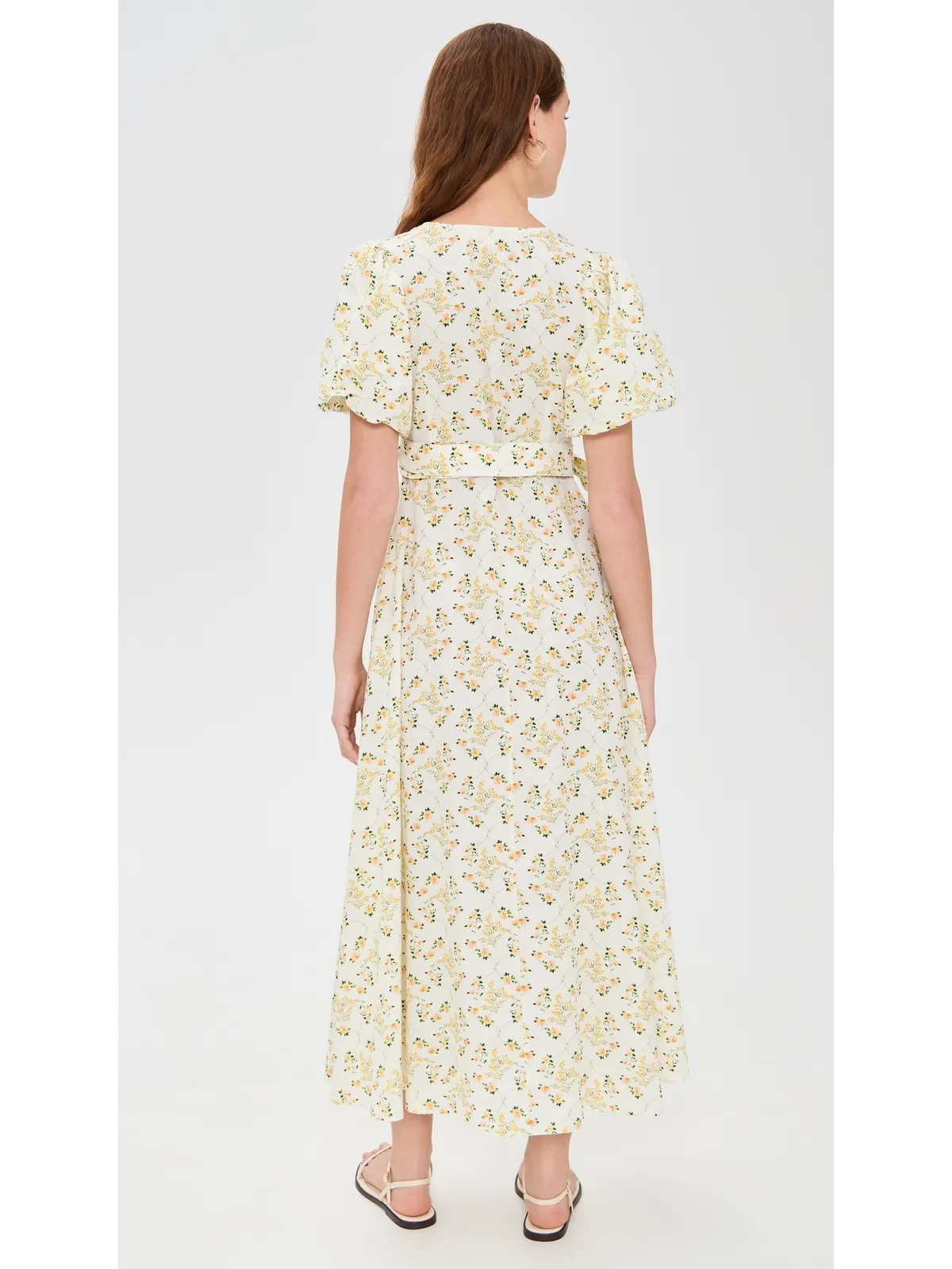 La Maregold Flora Wrap Dress Vine Floral - 画像3